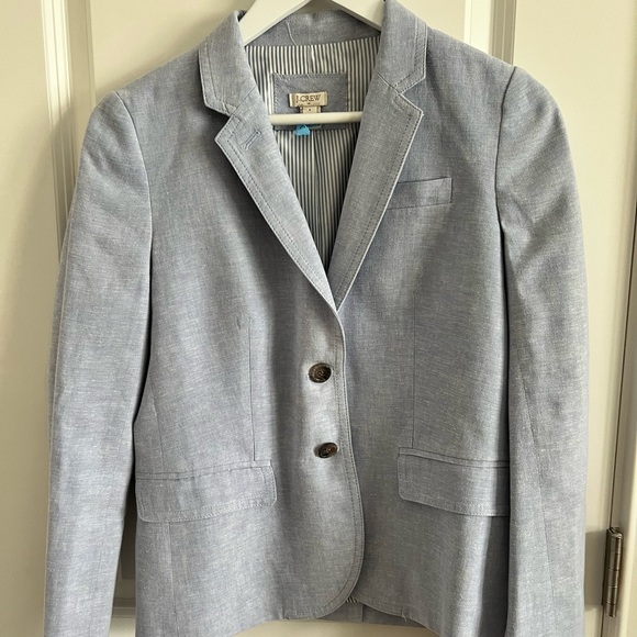 J. Crew Jackets & Blazers - J. Crew Chambray Blazer Size 4